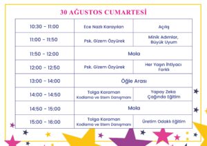 30-31 Ağustos Eğitim Kampı 2025